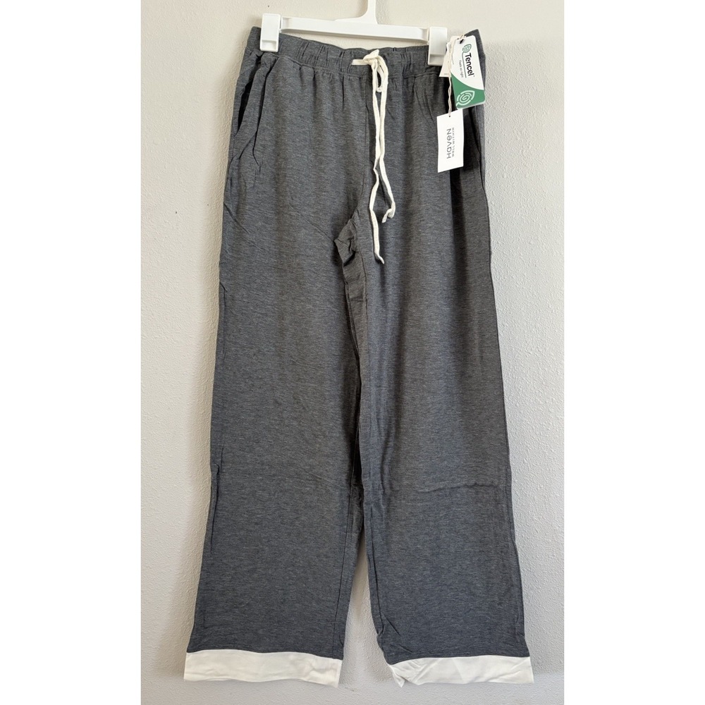 Haven Well Within Tencel Lyocell Wide Leg Lounge Pants Gray M  NWT